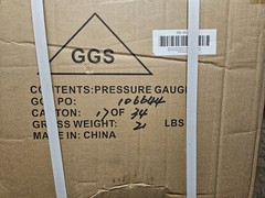 2-1/2″ Liquid Filled Acrylic Pressure Gauge 0-160 PSI- 1/4” NPT 4FLK5A Lot Of 50