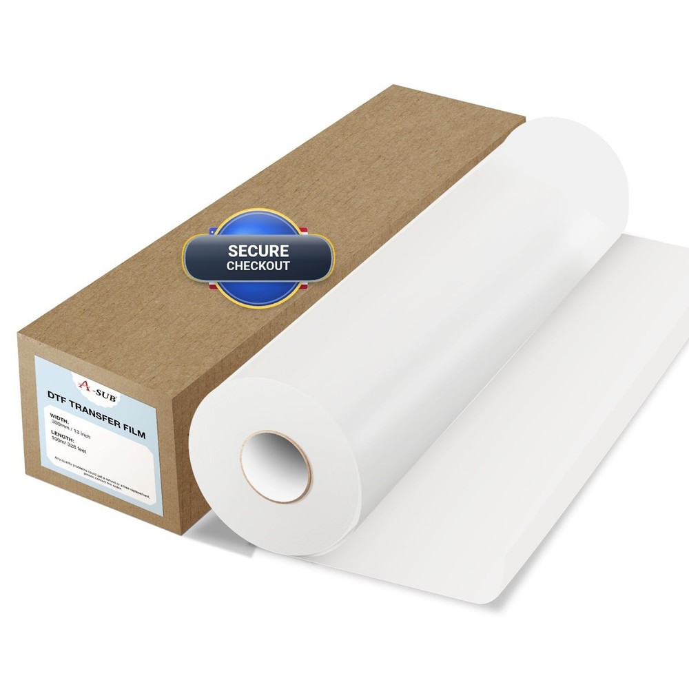 A-Sub Dtf Transfer Film Roll 13 X 328Ft Dtf Film For Sublimation Or Dtf Inkjet
