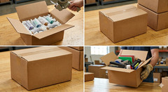 25 8x6x4 Corrugated Cardboard Shipping Boxes 200lb Test Small Moving Storage