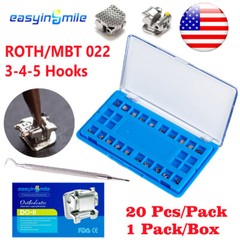 Dental ortodoncia brackets Metal Self-ligating MINI Braces ROTH/MBT.022″ Hook345