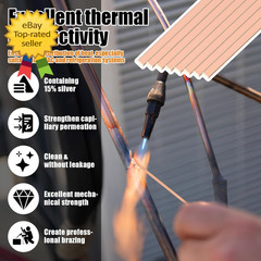 20PCS 15 Percent Silver Brazing Rods HVAC Refrigeration Copper Welding Rods