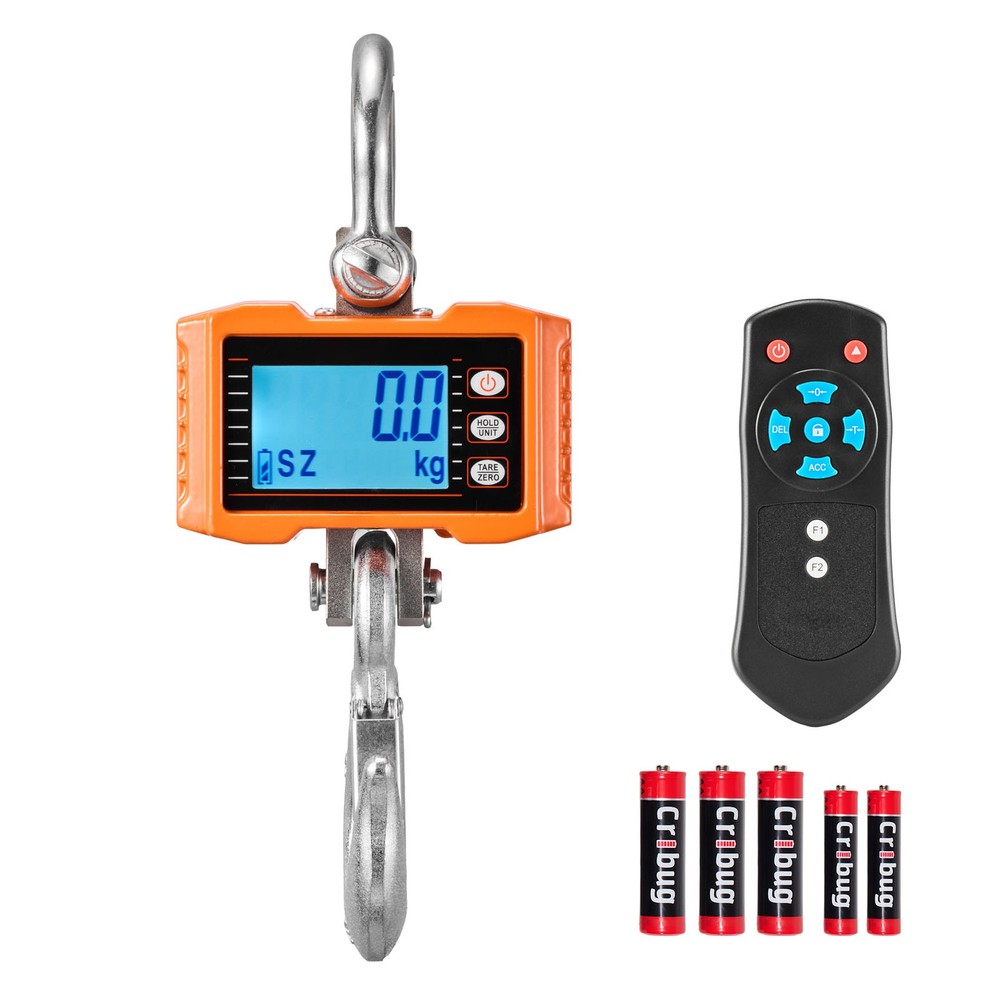 Uimoso Digital Crane Scale 4400 lbs/2000 kg Industrial Heavy-Duty Hanging Scale