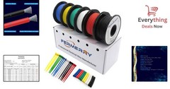 18 AWG Stranded Silicone Hook Up Wire Kit 6 Color Flexible Tinned Copper 30ft