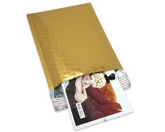 6×10 Pink Metallic, Bronze Gold METALLIC BUBBLE MAILERS, Padded Envelope Pack
