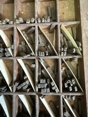 Antique VTG Letterpress Print Type Upper & Lower Letter & Number Set Complete