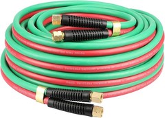 Oxygen Acetylene Hose 1/4-In×50 Feet with 9/16″-18 B fittings Twin Welding Hose