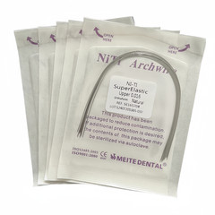 Dental Orthodontic Arch Wire Super Elastic Niti Round Rectangular Natural Form