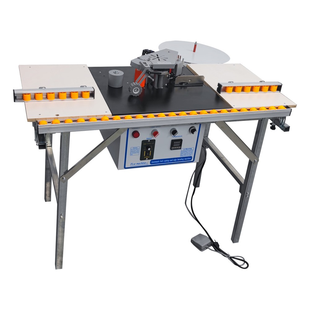 Automatic Edge Bonding Machine Curve & Straight Woodworking Edge Trimming 110V