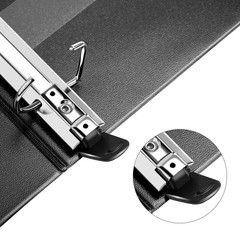 5 inch Heavy Duty D-Ring 3 Ring Binder Customizable View Cover 2-Pack