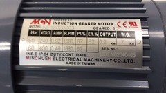 MinChuen NF18020203 Gear Motor MCN Ratio 20:1 3ph 240/480V 60hz 1680rpm