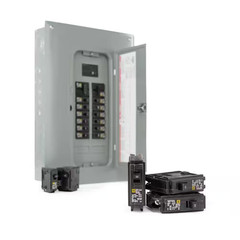 Homeline 100 Amp 20-Space 40-Circuit Indoor Main Breaker Plug-On Neutral Load Ce