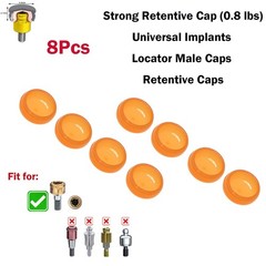 US Overdenture Dental Locator Abutments Retention Cap 0.8lbs For Implant Inserts
