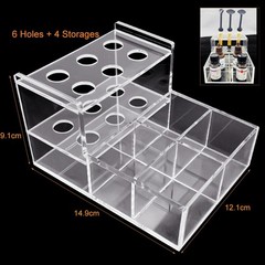 Dental Acrylic Organizer Storage Box Acrylic Composite Syringe Arch Wire Case