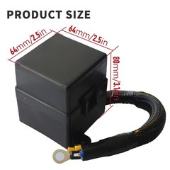 Pre-Wired Fuse Relay Box, 2 4-Pin 80A Relay Slots and 6 ATC/ATO Fuse Holder, …