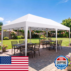 Havzeno 10X20 Ft Pop Up Canopy Without Sidewall Commercial Waterproof Canopy