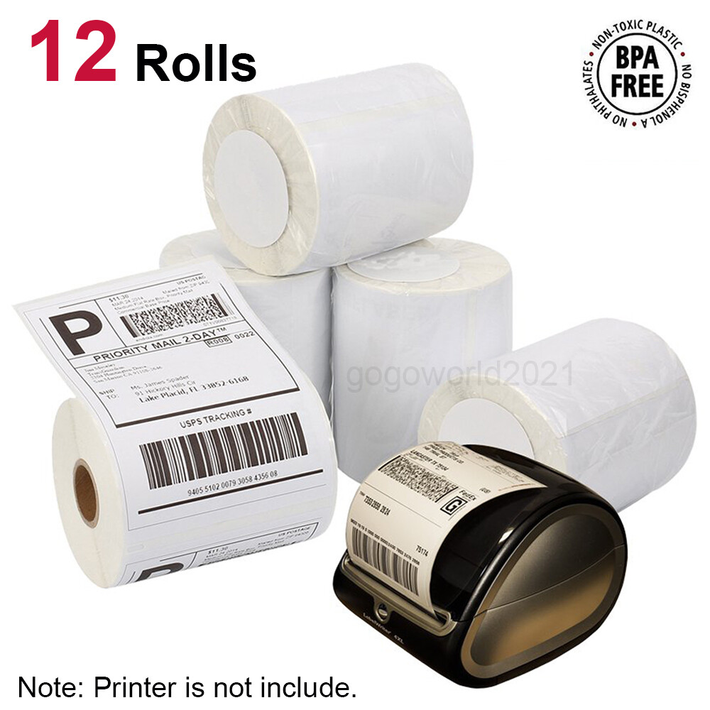 12 Rolls 220 DYMO 4XL Labels Direct Thermal Shipping 4×6 1744907 compatible US
