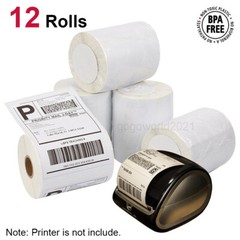 12 Rolls 220 DYMO 4XL Labels Direct Thermal Shipping 4×6 1744907 compatible US