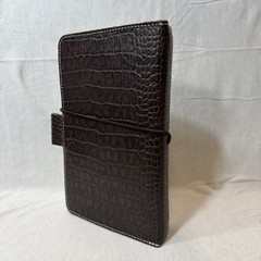 Planner Perfect Brand Traveler’s Notebook – Dark Brown Alligator Skin