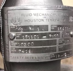 NEW UV FLUID MECHANICS 151101-2150 SAFETY RELIEF VALVE