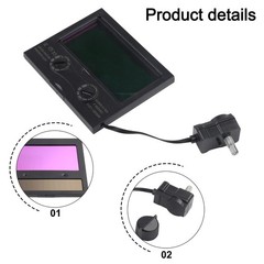 Welding Helmet Lens Protective Gear 110 * 90mm Automatic Darkening Lens