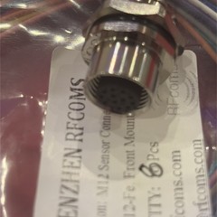 8 Lot – SHENZHEN RFCOMS M12 Sensor Connector Cable 30CM-12P M12-fe