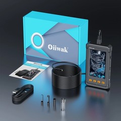 Oiiwak 8.5mm 1080P HD Endoscope Borescope LCD Inspection Snake Camera Tool 50FT