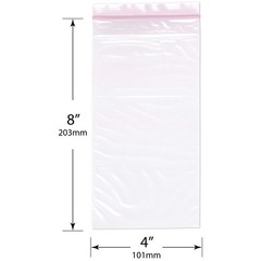 Plymor 4″ x 8″, 2 Mil Anti-Static Zipper Reclosable Plastic Bags
