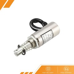 1 x DC12V 1kg 0mm Push Pull Type Solenoid Electromagnet Magnet Linear Motion