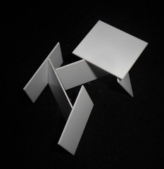 115 mm x 100 mm x 0.625 mm THICK ALUMINA CERAMIC SUBSTRATE 98.0 % No.: 514
