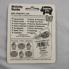 Vintage Shapes Etc. Mini Notepad 35 Sheets Parrot