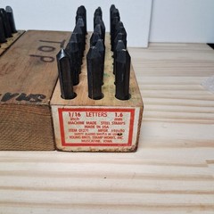 Three Young Bros. Stamp Works Letters 1/16″ 1.6mm – 3/32″ 2.4mm – 1/8″ 3.2mm