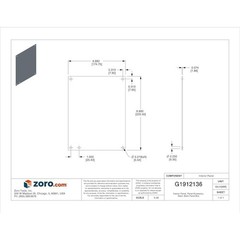 Wiegmann P1008 Interior Panel, Steel, Back Panel Box Type