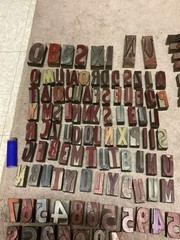 173 Vintage Letter-number-character Key letterpress Wooden Print Block Blocks