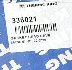 33-6021 GASKET HEAD THERMO KING REV6 30-0342 30-0343 33-4515 33-5056 486 486V