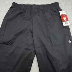Chef Works Lightweight Slim Pants Men’s Size Large (Actual Fits 32×32) Black NWT