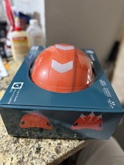 Safety Helmet Hard Hat with Visor & Chin Strap OSHA Approved – Brimless Vented