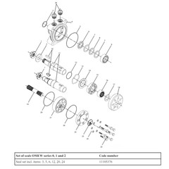 Aztec Replacement for Seal Kit for Danfoss 151H2005 – Hydraulic Motor