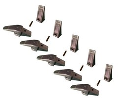 5 Excavator, Skid Bucket Weld-on Shanks, Teeth, Pins, 5/8″ Lip – 230X156, X156