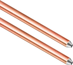 – 8Ft Ground Rod – UL Listed 5/8” Bonded Electrical Copper Grounding Bar for Si
