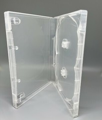 2 Top Quality Original Scanavo 22mm Double (2) DVD Case, Clear, DVD2/ONEXT.KRT