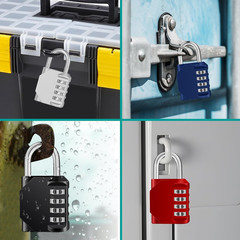 Padlock, Combination Lock 4 Digits, Outdoor Padlock Weatherproof for Gym Locker,