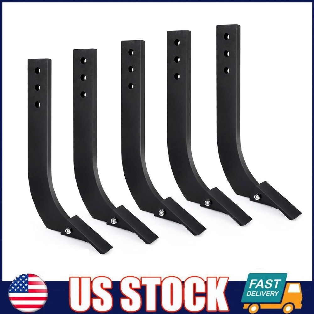 5 Pack 16” Box Blade Shank Ripper Shank ,Box Scraper Shank Teeth Pins,3 Holes