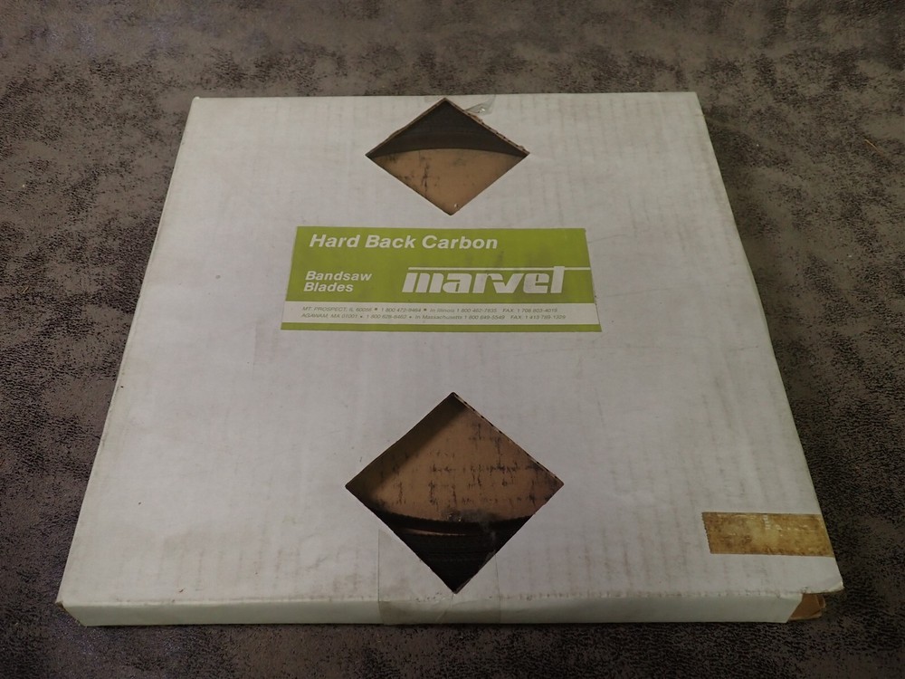 New Marvel 100′ x 1/2″ 24 Raker .025 Gauge Hard Back Bandsaw Roll Stock (AA2)