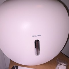 Alpine 9” Jumbo Roll Toilet Paper Tissue Dispenser Commercial White New