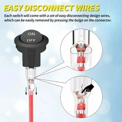Toggle SWITCH ON/OFF Heavy Duty 6A/250V 10A/125V SPST 2 Pin Terminal Car Boat