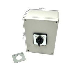 Manual Transfer Switch Line-Off-Inverter/Gen, 63 Amp 3 Pole cRU UL listed switch