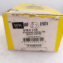 (QTY : 87) Holo Krome 5/16″ X 1-1/2″ Standard Dowel Pin Black Lustre Alloy Steel