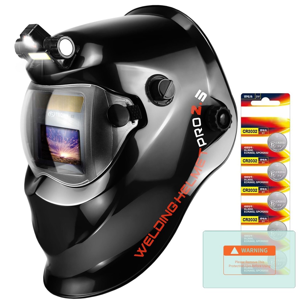TRQWH Auto-Darkening Welding Mask, 1/20000s Response, Shade 9-13
