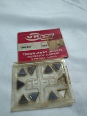 NOS Qty 8 VR Wesson Carbine Indexable Inserts TNG-221 Grade 2A5 (B1)