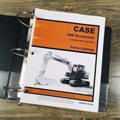 Case 688 Excavator Service Manual Parts Catalog Repair Book Set PIN 11601-After